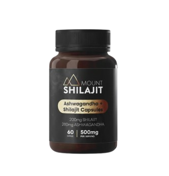 Mount Shilajit 30000mg Ashwagandha Capsules UK – Vegan Energy & Stress Support